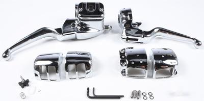 Harddrive 26-094 Handlebar Controls without Switches - 11/16in. - Chrome