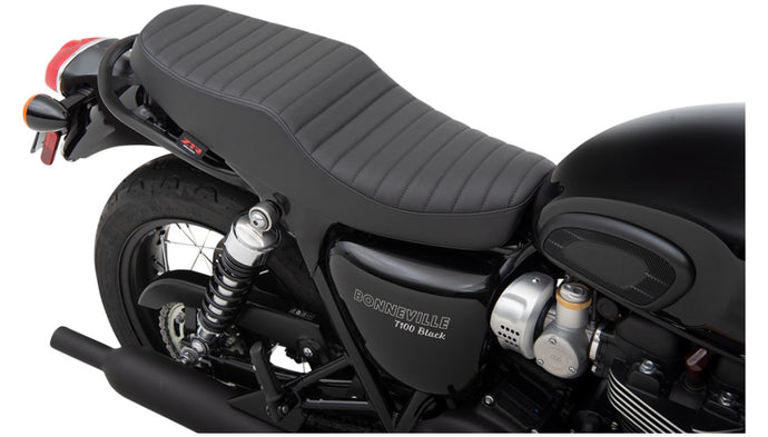 Z1r 0810-2222 Retro-Style Classic Stitch Seat - Black