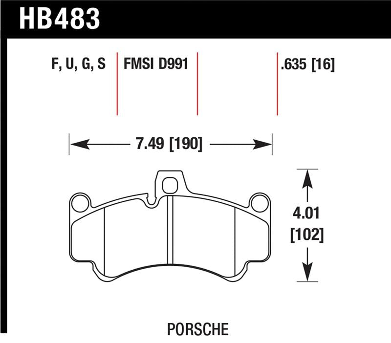 Load image into Gallery viewer, Hawk Performance HB483G.635 HAWK DTC-60 Brake Pad Sets

