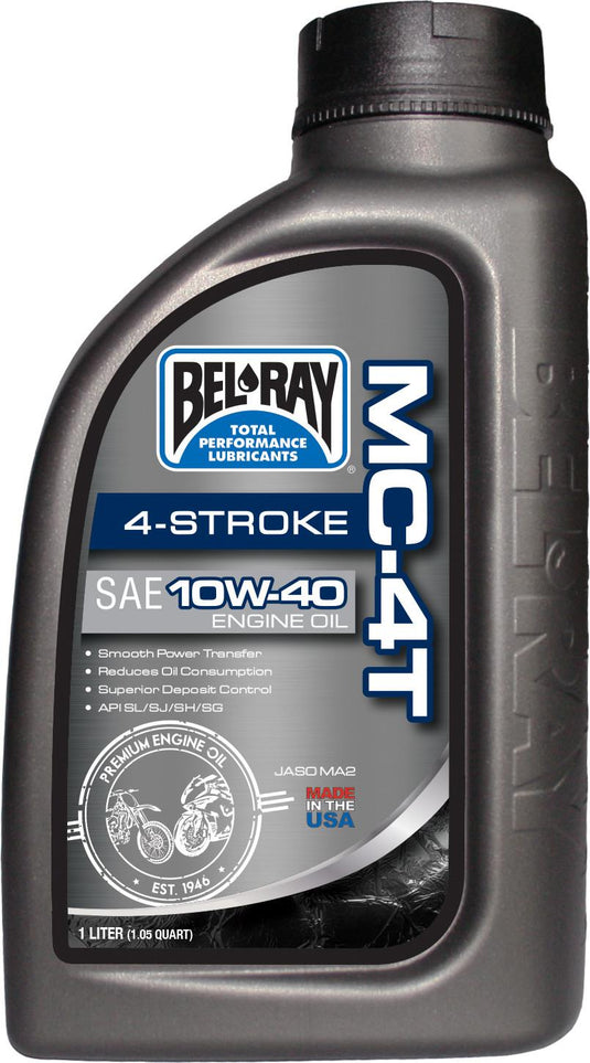 Bel-Ray 99401-BT1LA MC-4T Mineral Oil - 10W40 - 1L.