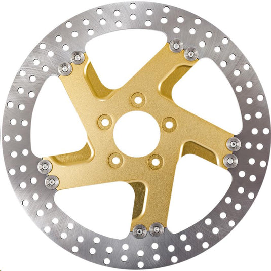 Performance Machine 0133-1802FACRS-SMG Pro-Am 11.8in. Two-Piece Brake Rotor - Gold Ops