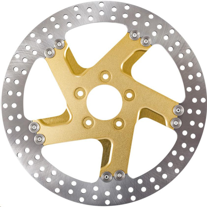 Performance Machine 0133-1800FACLS-SMG Pro-Am 11.8in. Two-Piece Brake Rotor - Gold Ops