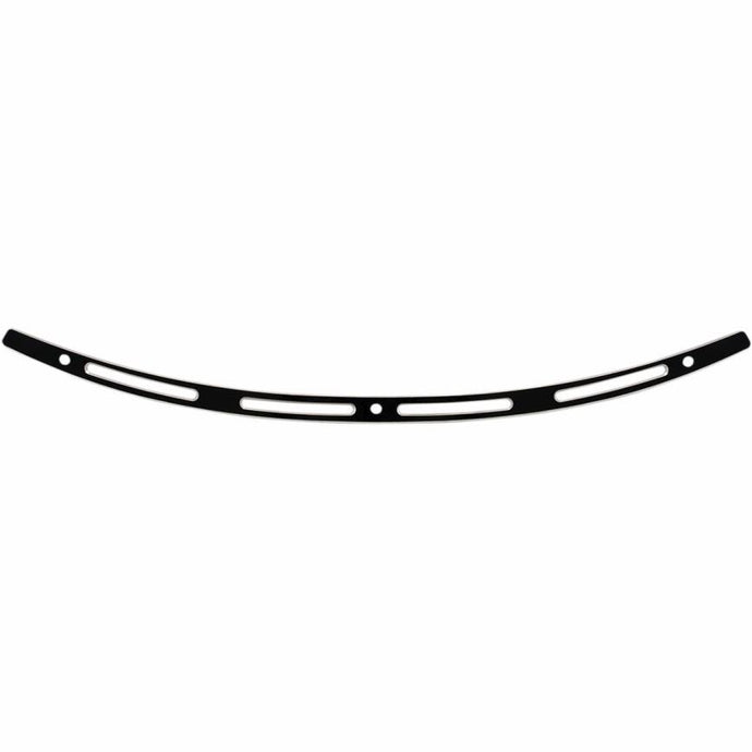 Memphis Shades MEB0974 Stainless Steel Slots Windshield Trim - Black Contrast