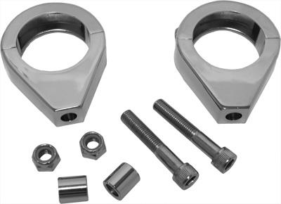 Harddrive 41-033A Turn Signal Clamps - 39mm - Chrome