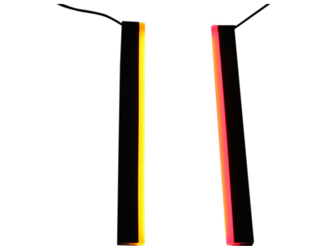 Custom Dynamics GENPLASMA10DC2 Dual Color Plasma Rods - Red/Amber - 10in.