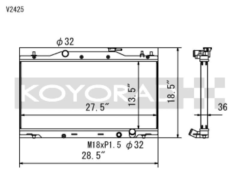 Load image into Gallery viewer, Koyo V2425 KOY Racing Radiators
