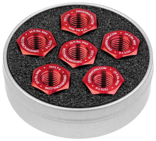 Driven Racing DSN6-RD Ducati 6 Bolt Sprocket Nuts - Red