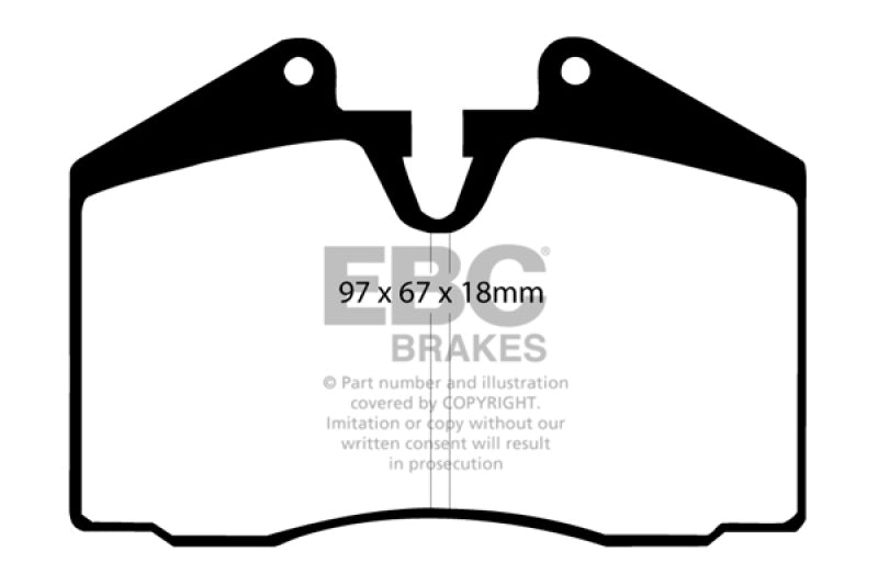 Load image into Gallery viewer, Ebc DP4612R EBC Yellowstuff Brake Pad Sets
