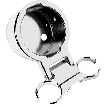 La Choppers LA-7398-01C T-Bar Gauge Relocation Kits - 1in. - Chrome