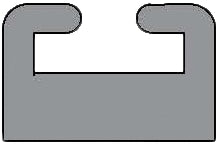 Garland Mfg Co 232903 Slide - Style 2 - 58.13in. - Black