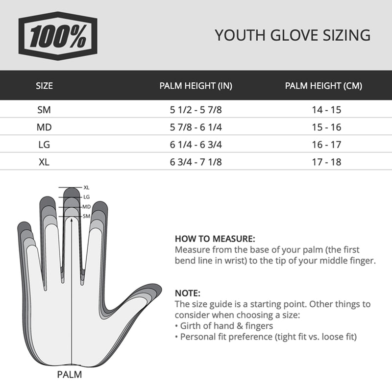 Load image into Gallery viewer, 100% iTrack 2 Youth Gloves (Medium, Red)
