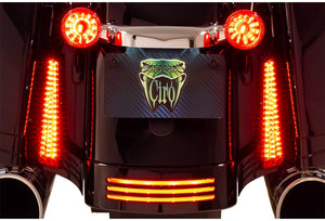 Ciro 40043 Fascia Lights - Chrome/Red