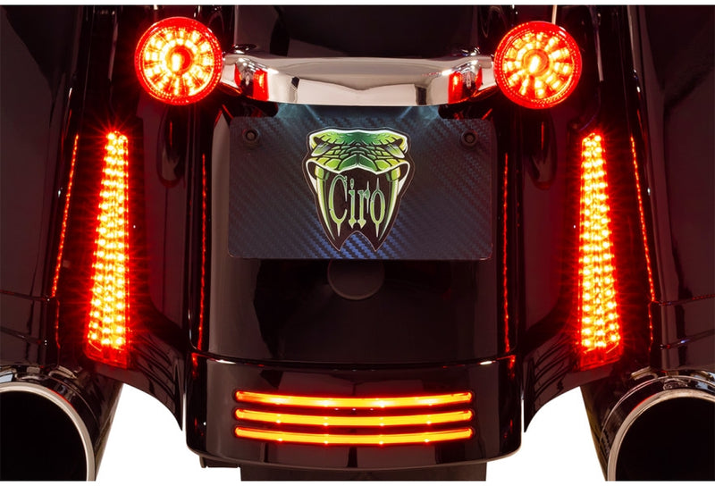 Ciro 40043 Fascia Lights - Chrome/Red