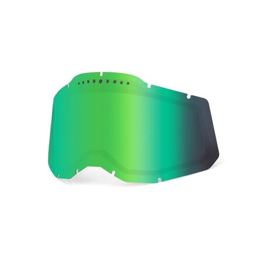 100% Replacement Dual Pane Vented Lens for RC2/AC2/ST2 Goggles -  Mirror Green Lens