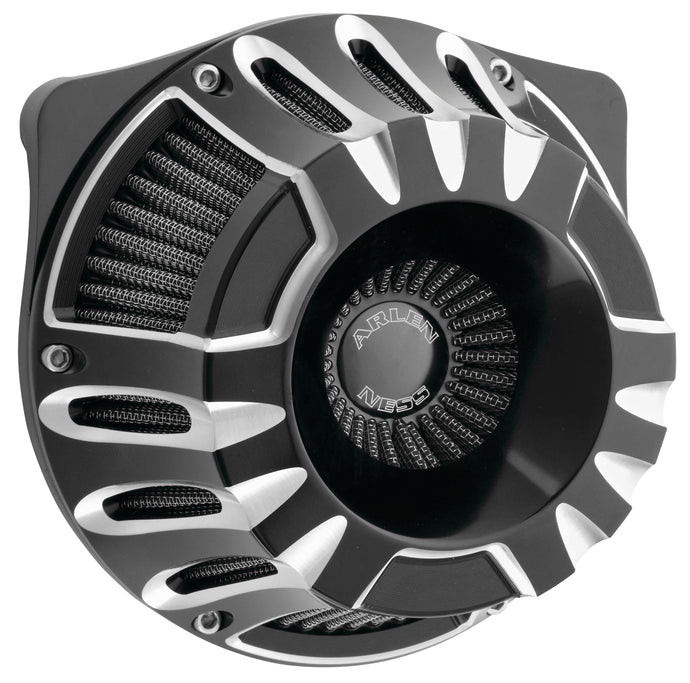 Arlen Ness 18-917 Inverted Series Air Cleaner Kit - Deep Cut - Black Anodized