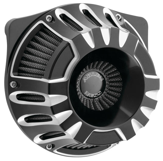 Arlen Ness 18-917 Inverted Series Air Cleaner Kit - Deep Cut - Black Anodized