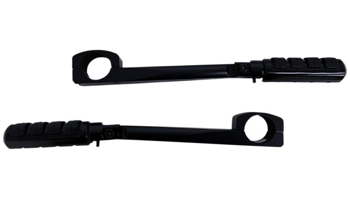 Rivco Products HD004BK Black Highway Mounts and Pegs for 1-1/2in. Down Tubes