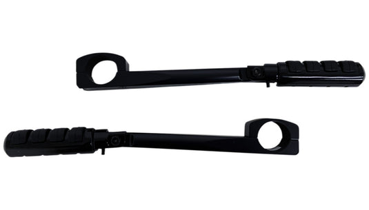 Rivco Products HD004BK Black Highway Mounts and Pegs for 1-1/2in. Down Tubes