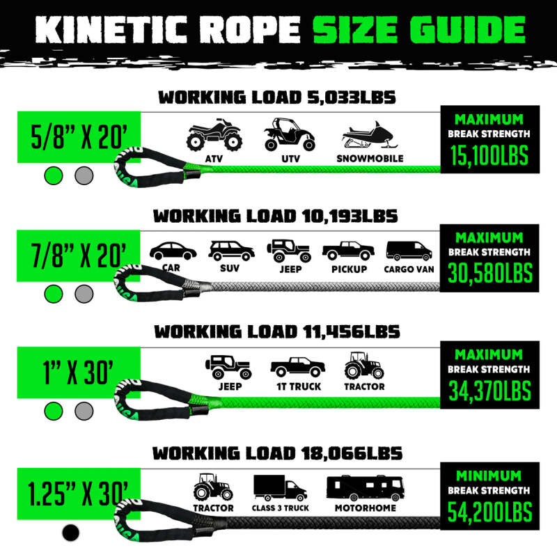 Load image into Gallery viewer, Rhino Usa KROPE-1.25X30-BLK RSA Ropes
