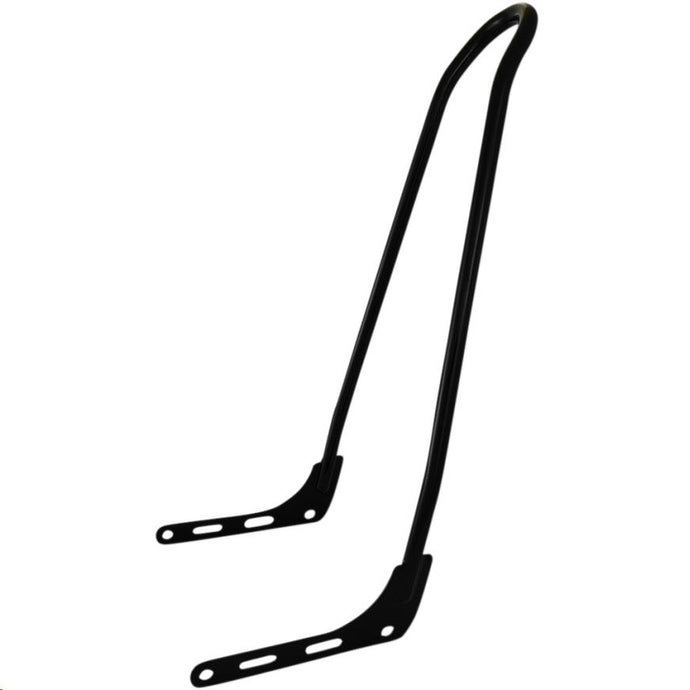 Motherwell MWL-156T-18GB One-Piece Sissy Bars - 25in. - Gloss Black