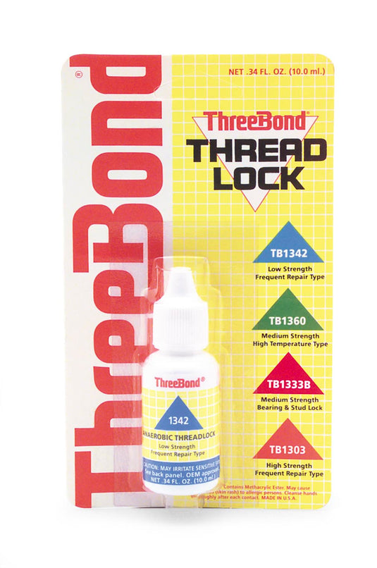 Three Bond 1342AT002-US Low Strength Frequent Repair Thread Lock - 10 ml