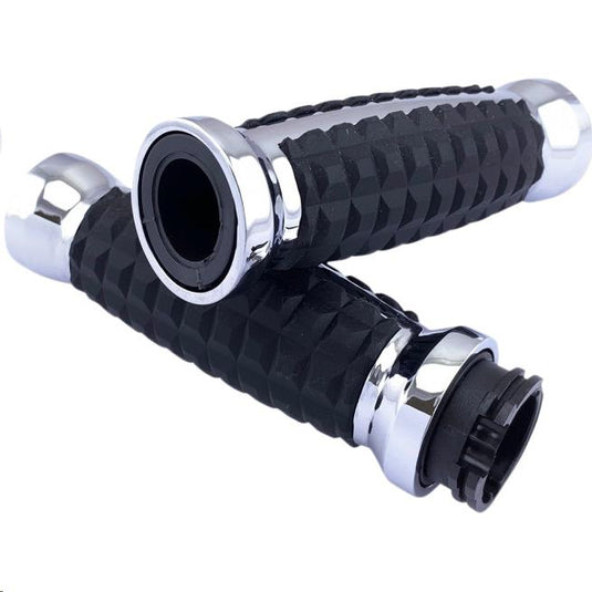 Drag Specialties 0630-2639 Grenade Grips - Chrome
