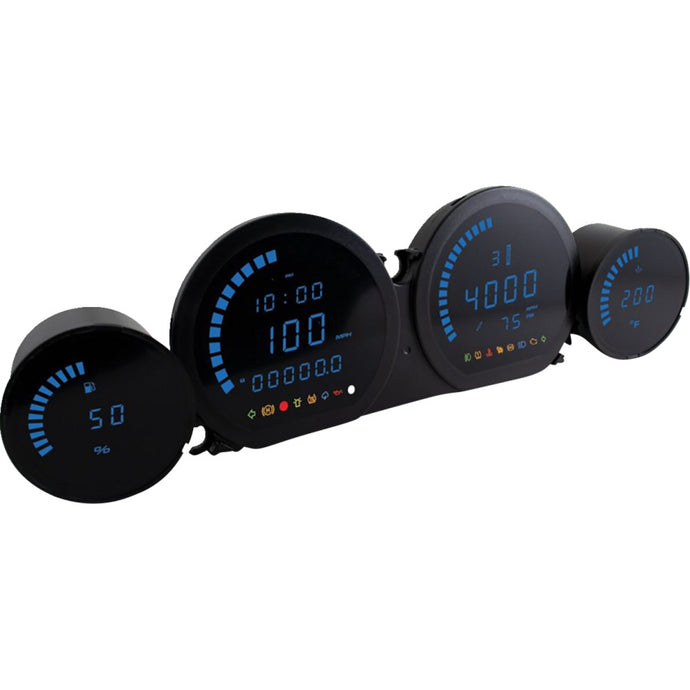 Koso North America BA064911 HD-03 Series Complete Gauge Kit - Blue LED Display