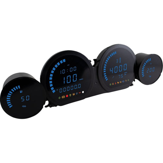 Koso North America BA064911 HD-03 Series Complete Gauge Kit - Blue LED Display
