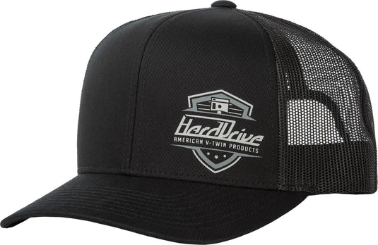 Harddrive Shield Hat (One Size Fits Most, Black)