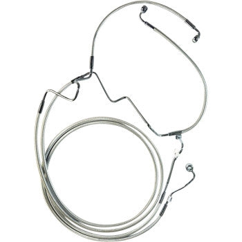Magnum AS370164 Sterling Chromite Designer Series ABS Touring Stock Dual Disc Brake Line - +4in. Length