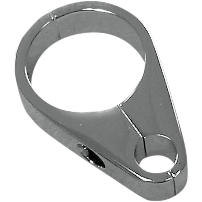 Drag Specialties 0658-0035 Clutch Cable Clamp for 1.25in. Diameter Handlebar/Frame - Chrome