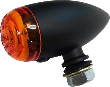 Harddrive 20-6589SRBLED Universal LED Flat Black Marker Turn Signal Light - Red Lens