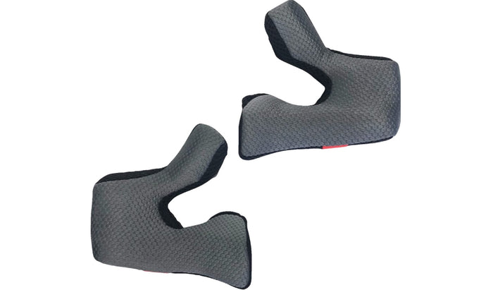 6D Cheekpads for ATR-2 Helmet - 55mm - Black/Silver