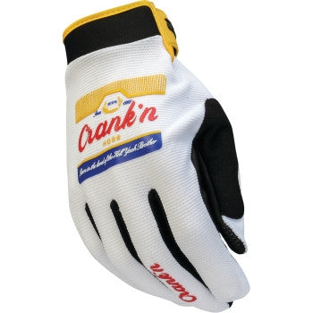 Load image into Gallery viewer, Z1r Crank'n Moto Gloves (X-Small, Gold)
