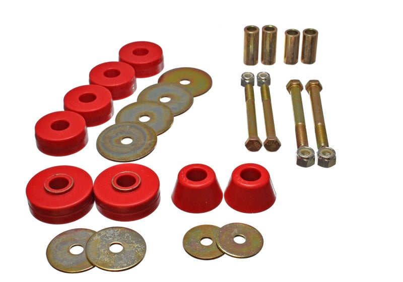 Load image into Gallery viewer, Energy Suspension 3.4137R ES Body Mounts - Red
