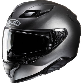 Hjc F71 Solid Helmet (XX-Large, Semi Flat Titanium)
