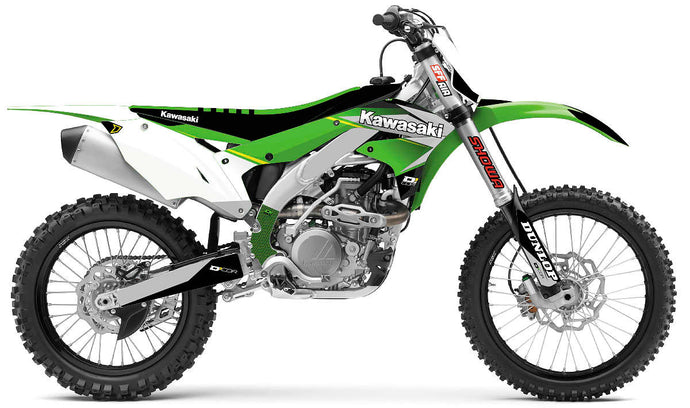 Dcor 20-20-102 COR 9 Kawasaki Complete Graphics Kit - Black