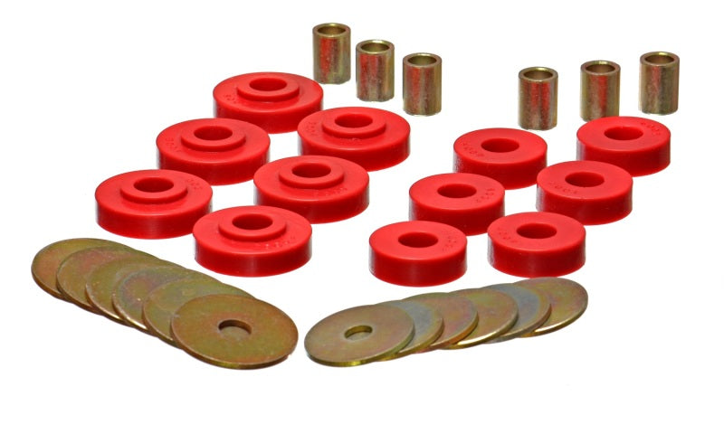 Load image into Gallery viewer, Energy Suspension 3.4102R ES Body Mounts - Red

