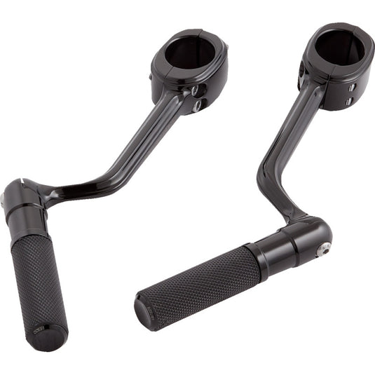 Arlen Ness 400-045 Highway Peg Mounts with Pegs - Black