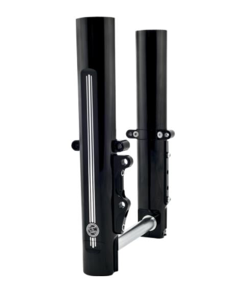 Performance Machine 0208-2097-BM Fork Leg Kit for Stock or Performance Machine Calipers - Single Disc - Contrast Cut