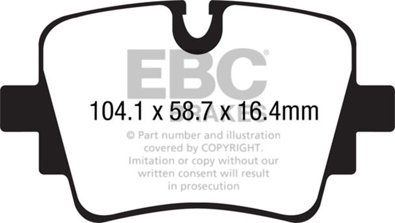 Load image into Gallery viewer, Ebc DP42190R EBC Yellowstuff Brake Pad Sets
