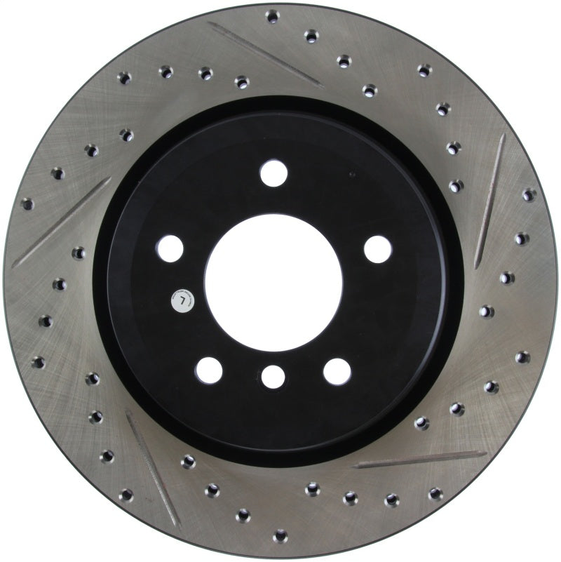 Load image into Gallery viewer, Stoptech 127.34080L ST Slot &amp; Drill Brake Rotors
