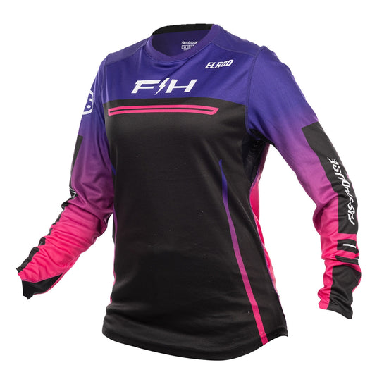 Fasthouse Elrod React Womens Jersey (X-Large, Fuchsia/FH Purple)
