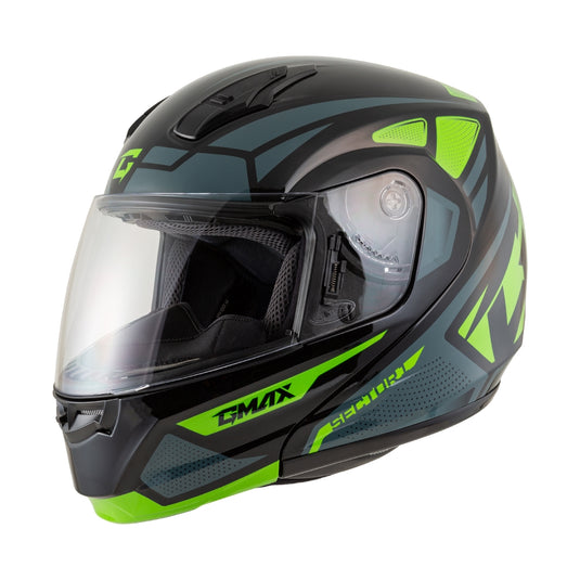 G-Max MD-04 Sector Helmet (Small, Black/Gray/White)