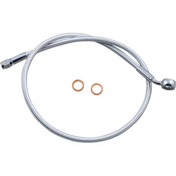 Magnum AS378130 Sterling Chromite II Designer Series ABS Front Upper Brake Line - 12mm.35deg. Banjo - 30in.