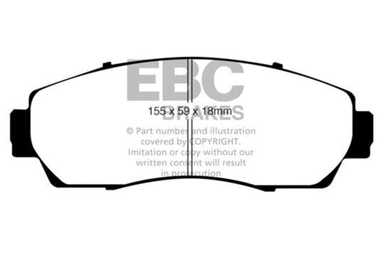 Ebc DP41743R EBC Yellowstuff Brake Pad Sets