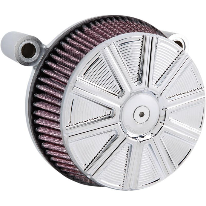 Arlen Ness 18-316 Big Sucker Stage I Air Filter Kit - 10-Gauge - Chrome