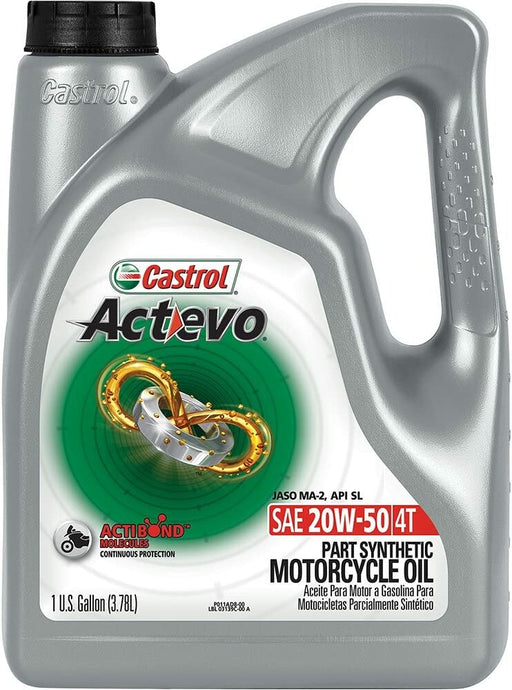 Castrol 15D7D1 Actevo X-Tra 4T Synthetic Blend - 20W50 - 1Gal.