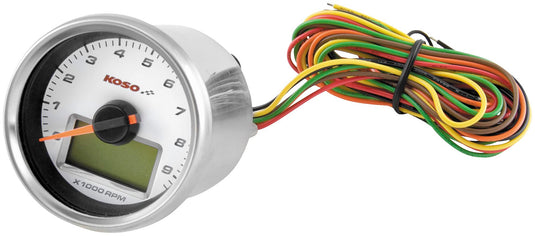 Koso North America BB551B20 Tachometer with Oil Pressure Gauge