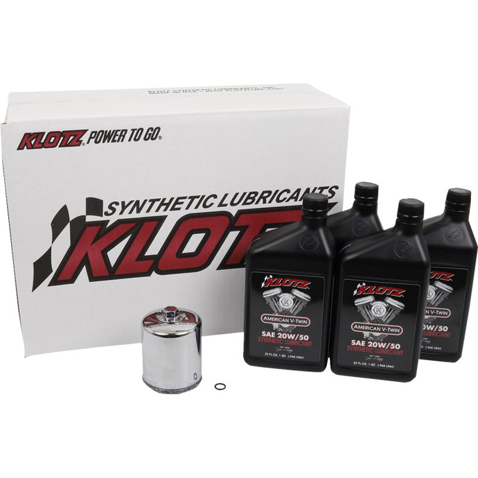 Klotz Oil KH-103 Basic Oil Change Kit - 20W/50 - 4qt.